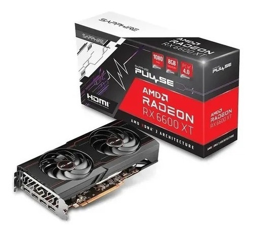 Placa De Vídeo Amd Radeon Rx 6600 Xt Sapphire Pulse Oc 8gb