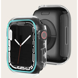 Protector Carcasa Para Apple Watch Azul Neon