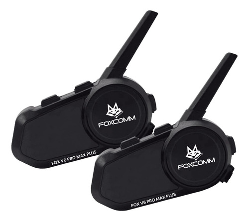 Pack X 2 Intercomunicador Bluetooth Fox V6 Pro Max Plus