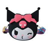 Bolso Monedero Sanrio Cara Kuromi Silicona