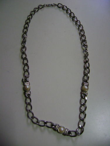 Antiguo Collar Con Perlas