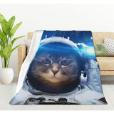 Hgod Designs Manta De Gato Súper Suave, Astronauta, Nebulosa