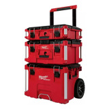 Carro Caja Herramienta Milwaukee Modulos Ruedas Packout X 3