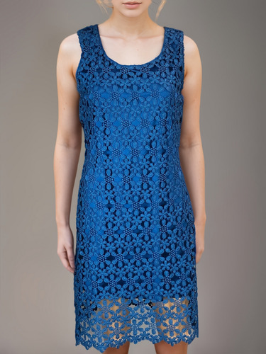 Vestido Cklass De Color Azul Talle M