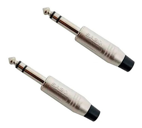 2 Plug P10 Santo Angelo Stereo Com Baquelite