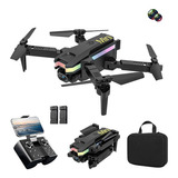 Drone Profesional Doble Camara 4k Con Luces Led + 2 Baterias