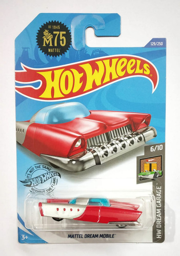 Hot Wheels Mattel Dream Mobile 75 Años