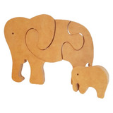 Rompecabeza Juego Puzzle Apilable Elefante Madera Montessori