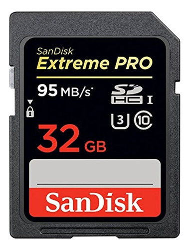 Tarjeta De Memoria Sdhc Sandisk Extreme Pro, Negro