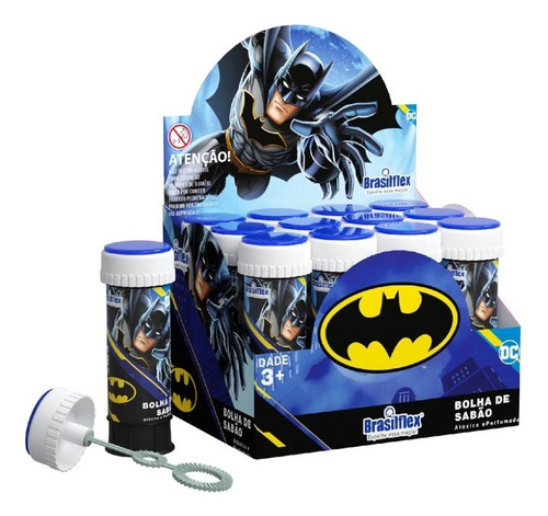 12 Bolinhas De Sabão Bolha Batman Dc Lembrancinha Para Festa