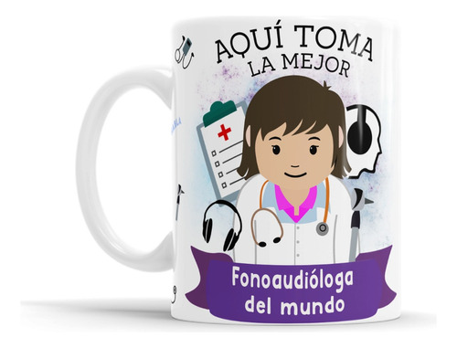 Taza De Ceramica Fonoaudiologa