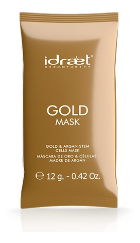 Mascara Oro Y Celulas Madre Idraet Gold Mask X Una Unidad 