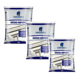 Kit Gesso Rápido Construcola Branco 1kg - 3 Unidades