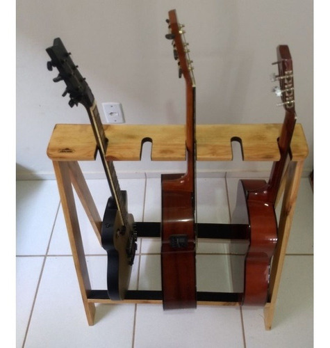 Rack Estante Violão Guitarra Viola Expositor Cordas 5 Lugar