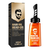 2 En 1 Hombres Gel De Cera Para El Cabello Con Peine