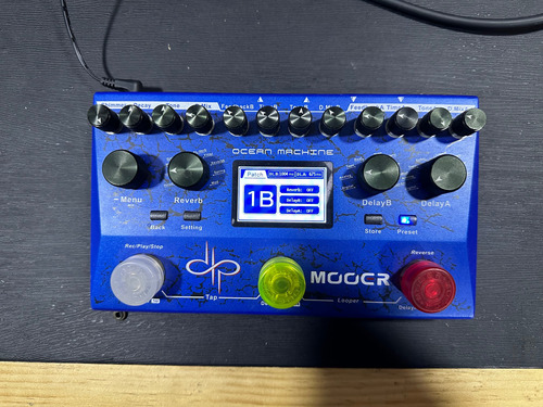 Delay Reverb Pedal Guitarra Mooer Ocean Machine