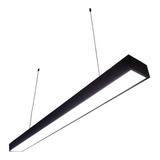 6 Lampara Colgante Led 24w 120-240v Minimalista 1.20m