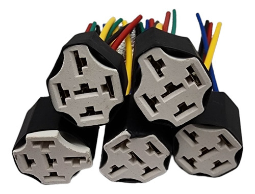 Set 5 Piezas Arnes Conector Para Relevador Relay De 5 Patas 