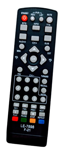 Controle Remoto Receptor Tele System Ts-f21 Hd / Ts-2300 Hd