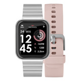 Smartwatch Technos Connect Max Prata E Rosa  Tmaxak/7k