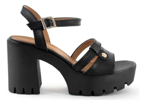 Zapatilla Mujer Casual Punta Abierta Tacon Moda Doble Tira