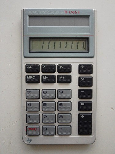 Calculadora Vintage Texas Instruments Ti-1766ii Aluminio 