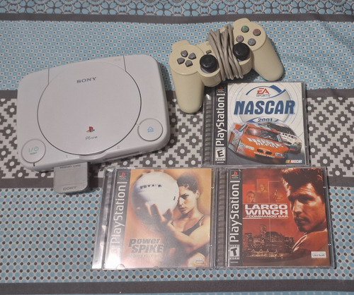 Console Ps1 Destravado  Com 3 Jogos Originais E Controle