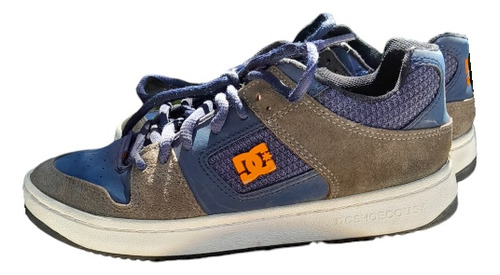 Zapatillas Hombre Dc Shoes Manteca Ss Color Azul Y Gris 