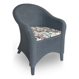 Cadeira Poltrona Decorativa Em Polietileno Estilo Vime Fibra