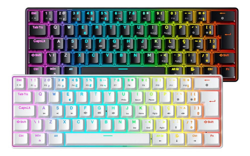 Teclado Mecanico Mecânico Rgb Pc Gamer Switch Abnt2 Barato