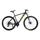 Bicicleta Mtb Firebird Alum R29 21v Full Shimano. Color Negro/amarillo Tamaño Del Cuadro 18