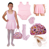 Roupa De Ballet Infantil C/ Bolsa De Balé Para Bailarina