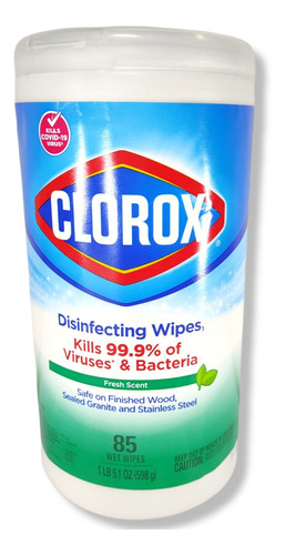 85 Toallitas Desinfectantes Antibacterial Clorox  