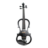 Violín Eléctrico Andolini 4/4 Negro Arco, Barbada Y Estuche