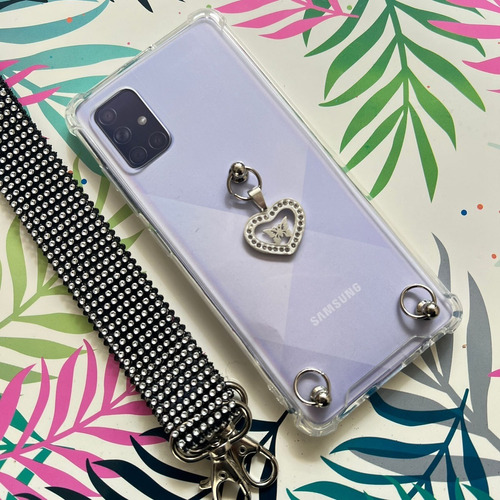 Funda Colgante Strass Dije Para Samsung A31 A51 A71 A21s A03