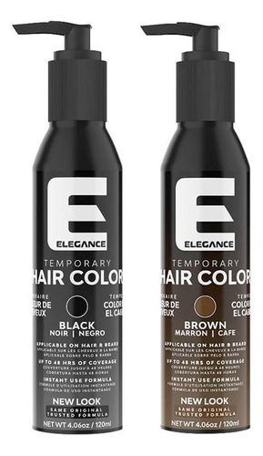 Tinte Elegance Semi Permente Para Cabello Y Barba Color Cafe