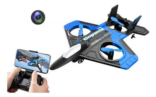 Avião De Controle Remoto Rc Aero Jet Drone De 2,4 Ghz Com Câ