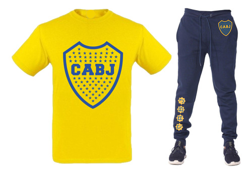 Conjunto Remera + Pantalón Jogging Boca Juniors - Mod_02