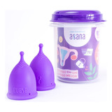 Copa Menstrual Asana Duo Kit X2 C/esterilizador+bolsa 