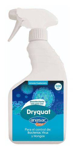 Desinfectante Dryquat 250lpu 500cc Amonio Cuaternario Anasac