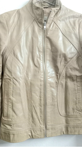 Campera De Mujer  Napade Cuero Vacuno  Marca Zara 