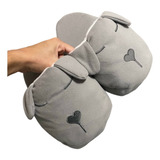 Pantuflon Animado Perrito Gris