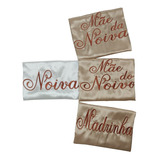 Kit 4 Robes Cetim Sendo Um Com Renda Bordado Noiva Madrinhas