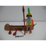 Playmobil Indio Con Canoa Sin Caja