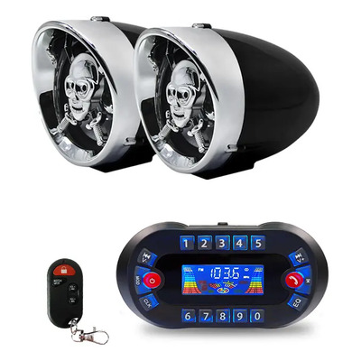 Estéreo Moto Bocinas Mp3 Usb Sd Bluetooth A Prueba De Agua | Envío gratis