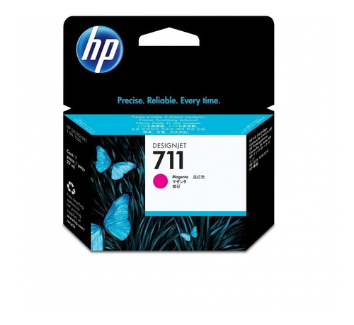 Cartucho Hp 711 Magenta Original Cz131a Plotter T120 T520