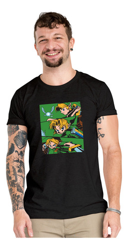 Polera Zelda Comic 2 Gamer Algodón Orgánico Wiwi