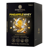 Pineapple Whey Essential Abacaxi E Água De Coco Cx 15 Sachês