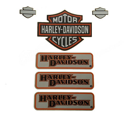 Adesivo Refletivo Capacete Tanque Moto Harley Davidson M2 Hd