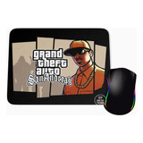 Mousepad Personalizado Gta San Andres Gamer Jogo Geek Play
